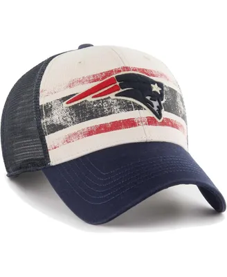Men's '47 Brand Cream New England Patriots Breakout Mvp Trucker Adjustable Hat