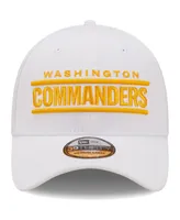 Men's New Era White Washington Commanders Wordmark Iced Ii 39THIRTY Flex Hat