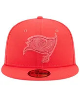 Men's New Era Red Tampa Bay Buccaneers Color Pack Brights 59FIFTY Fitted Hat