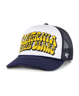 Men's '47 Brand White, Navy Cal Bears Article Foam Front Trucker Hat