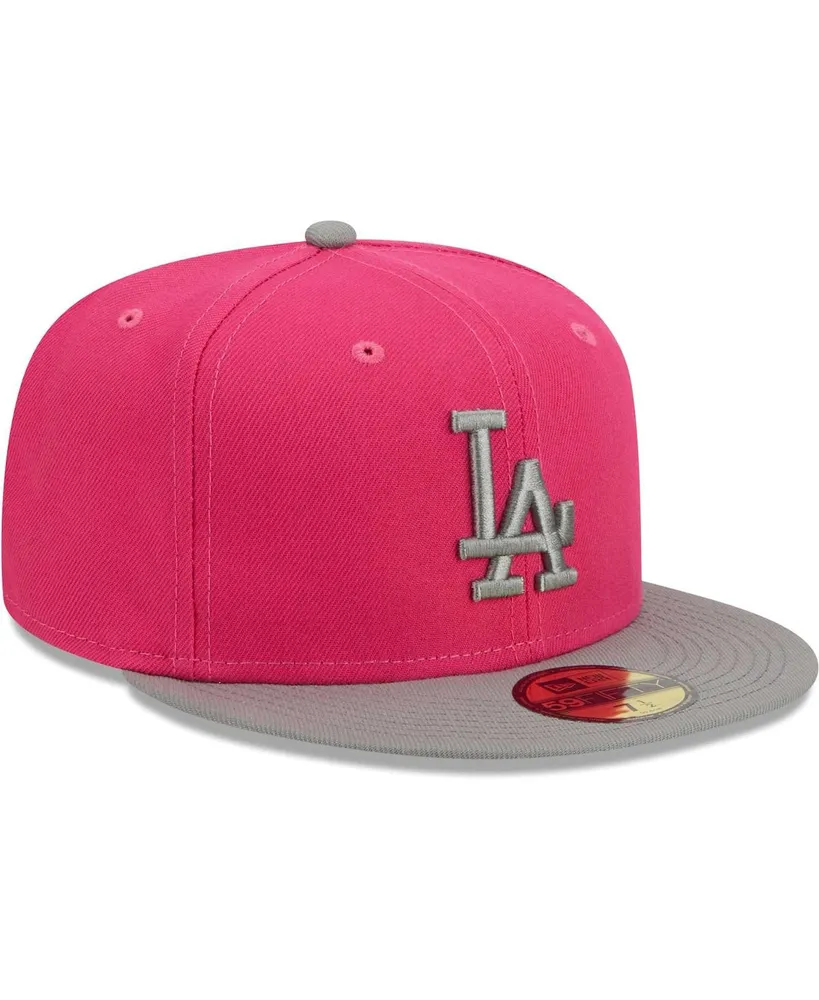 Men's New Era Pink Los Angeles Dodgers Two-Tone Color Pack 59FIFTY Fitted Hat