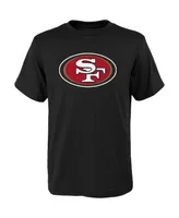 Big Boys Black San Francisco 49ers Primary Logo T-shirt