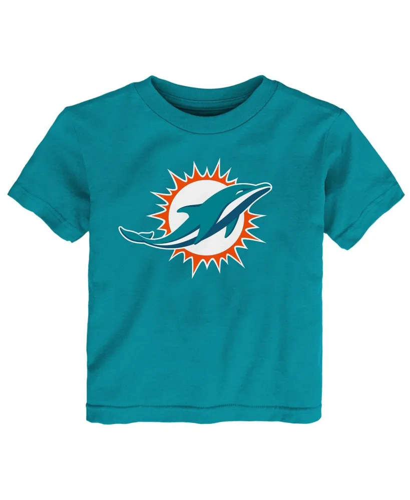 Toddler Boys and Girls Aqua Miami Dolphins Primary Logo T-shirt