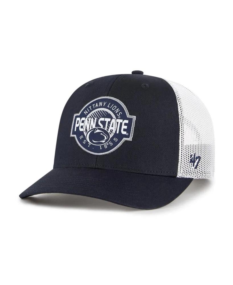 Big Boys and Girls '47 Brand Navy Penn State Nittany Lions Scramble Trucker Adjustable Hat