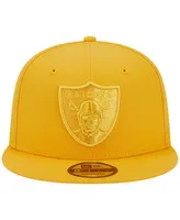 Men's New Era Gold Las Vegas Raiders Color Pack 9FIFTY Snapback Hat