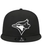 Men's New Era Black Toronto Blue Jays Trucker 9FIFTY Snapback Hat