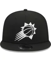 Men's New Era Black Phoenix Suns Evergreen 9FIFTY Trucker Snapback Hat