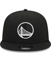 Men's New Era Black Golden State Warriors Evergreen 9FIFTY Trucker Snapback Hat