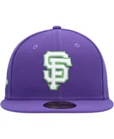 Men's New Era Purple San Francisco Giants Lime Side Patch 59FIFTY Fitted Hat