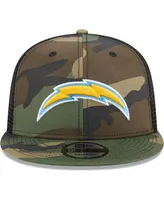 Men's New Era Camo Los Angeles Chargers Main Trucker 9FIFTY Snapback Hat