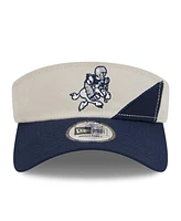 Men's New Era Cream, Navy Dallas Cowboys 2023 Sideline Historic Adjustable Visor