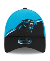 Men's New Era Blue, Black Carolina Panthers 2023 Sideline 9FORTY Adjustable Hat