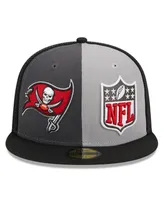 Men's New Era Gray, Black Tampa Bay Buccaneers 2023 Sideline 59FIFTY Fitted Hat