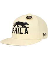 Men's Physical Culture Cream Philadelphia Panthers Black Fives Fitted Hat