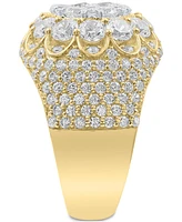 Men's Diamond Halo Cluster Ring (5 ct. t.w.) in 10k Gold