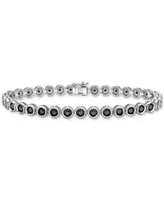 Men's Black Diamond Tennis Bracelet (3-1/2 ct. t.w.) in Sterling Silver