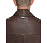 Marc New York Men's The Mogador Leather Overshirt