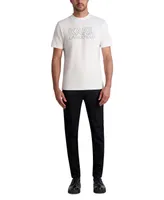 Karl Lagerfeld Paris White Label Men's Slim Fit Studded Black Jeans