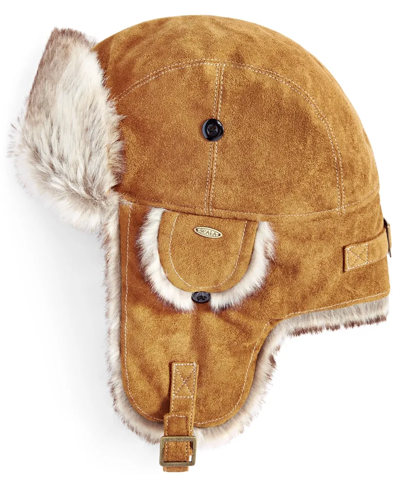 Scala Men's Faux-Fur Trapper Hat