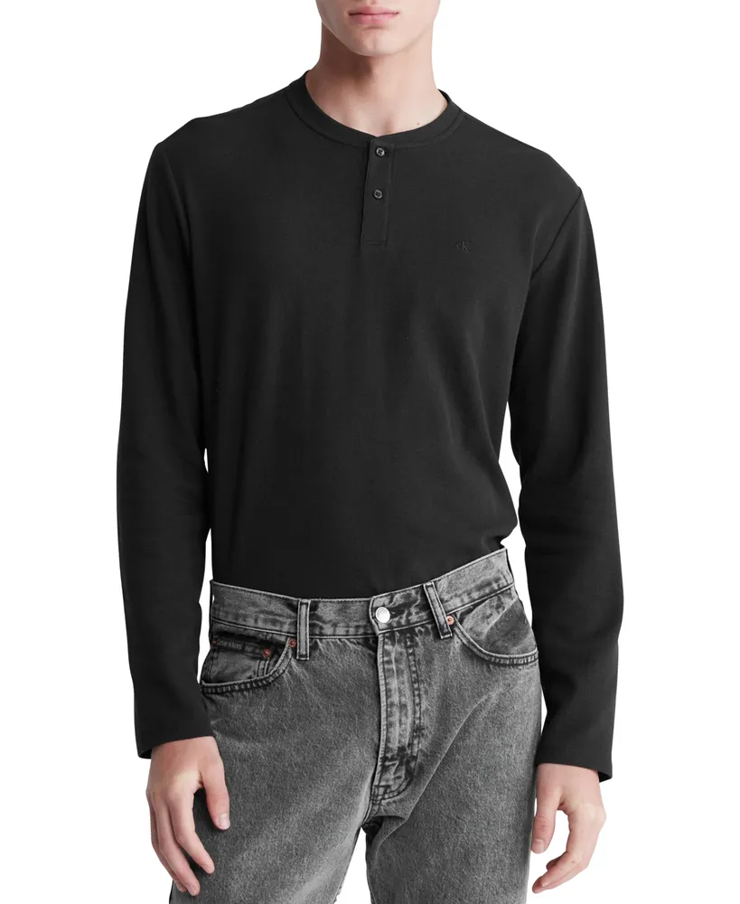 calvin klein henley shirt