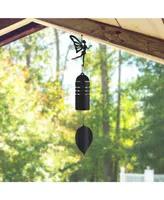 23" Long Metal Black Fairy Wind Chime