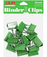 Jam Paper Colorful Binder Clips - Medium - 1.25", 32 Millimeter - Binder Clips