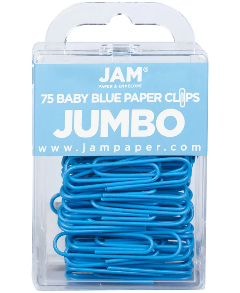 Jam Paper Colorful Jumbo Paper Clips - Large 2" - Paperclips - 75 Per Pack