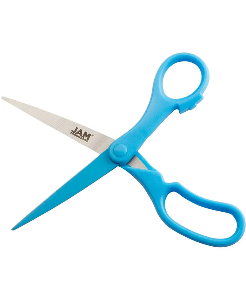 Jam Paper Multi-Purpose Precision Scissors - 8" - Ergonomic Handle Stainless Steel Blades - Sold Individually