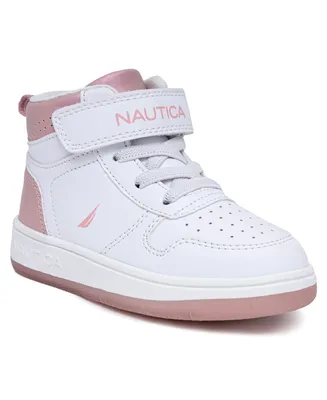 Nautica Toddler and Little Girls Oakford High Top Lace Up Sneakers