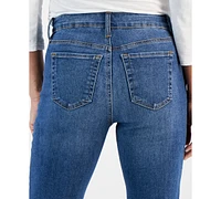 Style & Co Petite Mid-Rise Curvy Roll-Cuff Capri Jeans, Created for Macy's