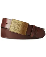 Polo Ralph Lauren Men's Heritage Plaque-Buckle Belt