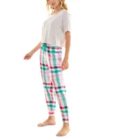 Roudelain Women's Printed Drawstring Jogger Pajama Pants