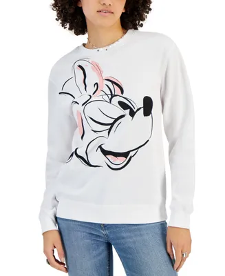 Disney Juniors' Minnie Mouse Wink Print Sweatshirt