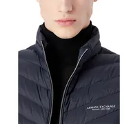 A|X Armani Exchange Men's Packable Reversible Down Puffer Vest