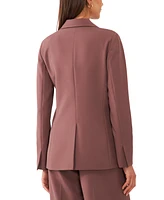 1.state Women's Straight-Fit One-Button Tuxedo Blazer