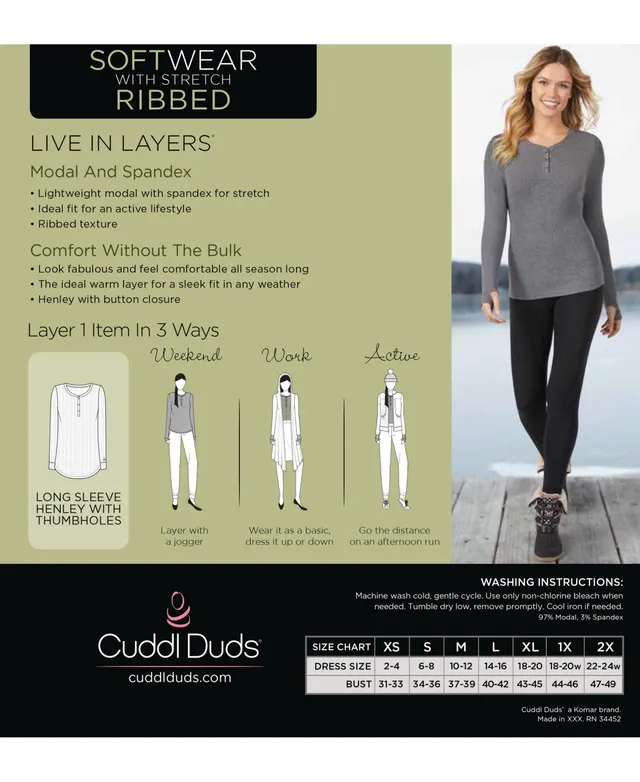 Plus Size Cuddl Duds® Soft Wear with Stretch Reversible Tank Top