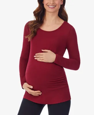 Cuddl Duds Women's Softwear Long-Sleeve Maternity Top