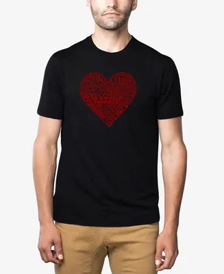 La Pop Art Men's Love Yourself Premium Blend Word T-shirt