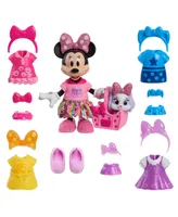Disney Junior Minnie Mouse Glitter and Glam Pet Fashion Set, 23 Piece Doll and Accessories Set