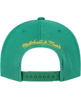 Men's Mitchell & Ness Kelly Green Boston Celtics Hardwood Classics Asian Heritage Scenic Snapback Hat