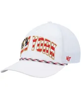 Men's '47 Brand White New York Giants Hitch Stars and Stripes Trucker Adjustable Hat