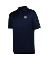 Men's Champion Navy Lehigh Valley IronPigs Textured Solid Polo Shirt