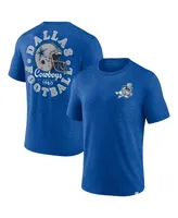 Men's Profile Royal Dallas Cowboys Big and Tall Two-Hit Throwback T-shirt