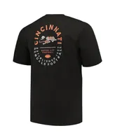 Men's Profile Black Cincinnati Bengals Big and Tall Two-Hit Throwback T-shirt