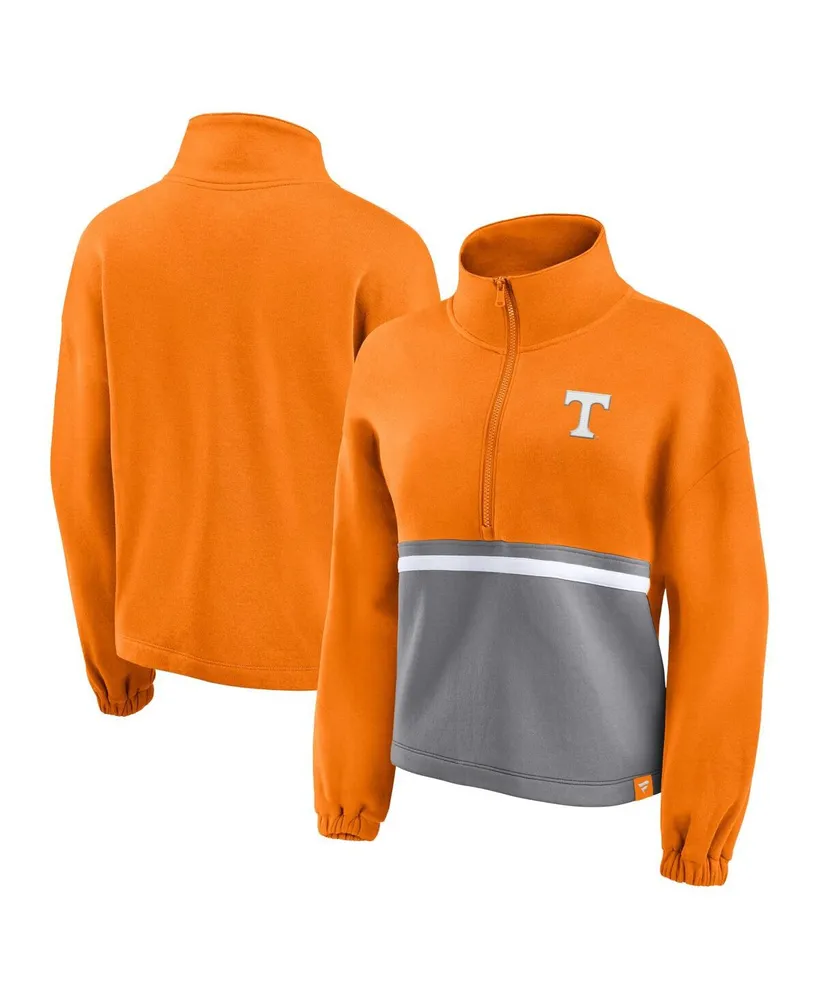 Women's Fanatics Tennessee Orange Volunteers Fleece Half-Zip Jacket