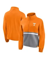 Women's Fanatics Tennessee Orange Volunteers Fleece Half-Zip Jacket