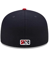 Men's New Era Navy, Red New Hampshire Fisher Cats Marvel x Minor League 59FIFTY Fitted Hat