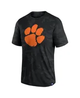 Men's Fanatics Black Clemson Tigers Camo Logo T-shirt