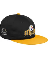 Big Boys and Girls Black Pittsburgh Steelers Legacy Deadstock Snapback Hat