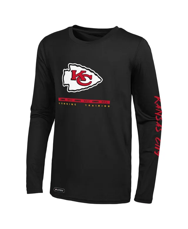 MSX by Michael Strahan Men's Black Kansas City Chiefs Camo Performance Long Sleeve T-Shirt - Black